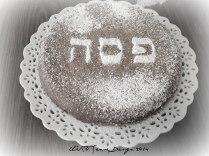 Passover Almond Cake bw